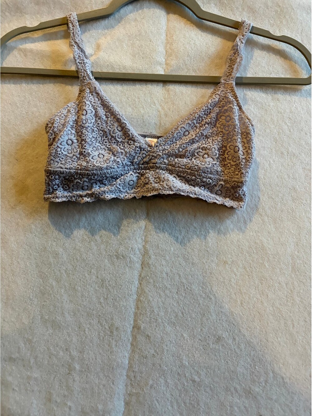 Light Purple Lace Bralette with Adjustable Straps